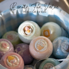 EvolutionUSA lavender-scent bath bomb creates a calming bath moment