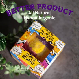 EvolutionUSA safe non staining bath bomb gentle on young skin
