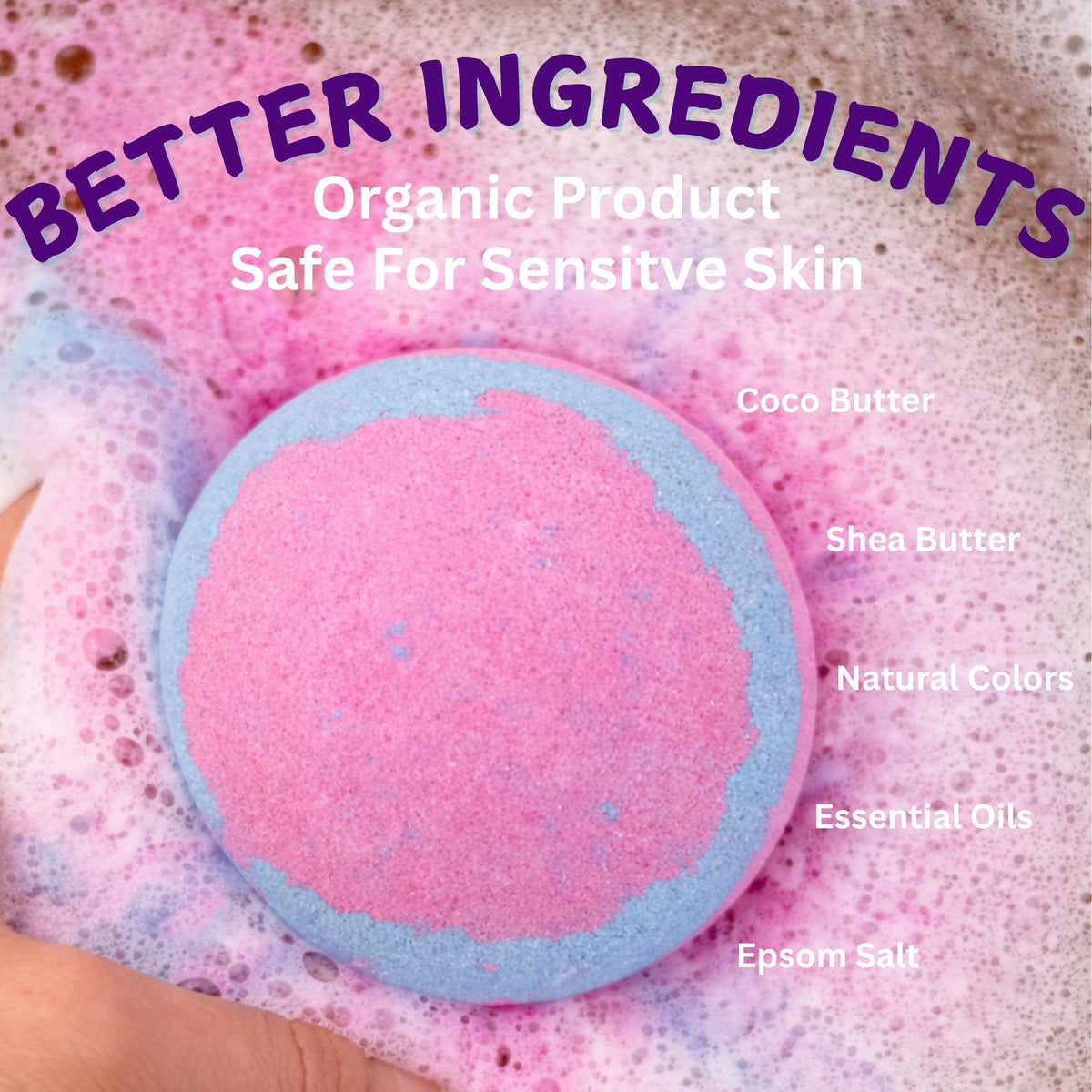 Eco-friendly packaging for EvolutionUSA space bath bomb set