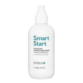 EVOLVh Natural SmartStart bottle on shelf highlighting clean formula for shine and protection