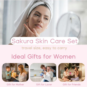 Evolvique Sakura travel-friendly box set for on-the-go skincare