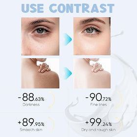 Evolvique Milk Eye Cream, soothing under-eye care for refreshed look.