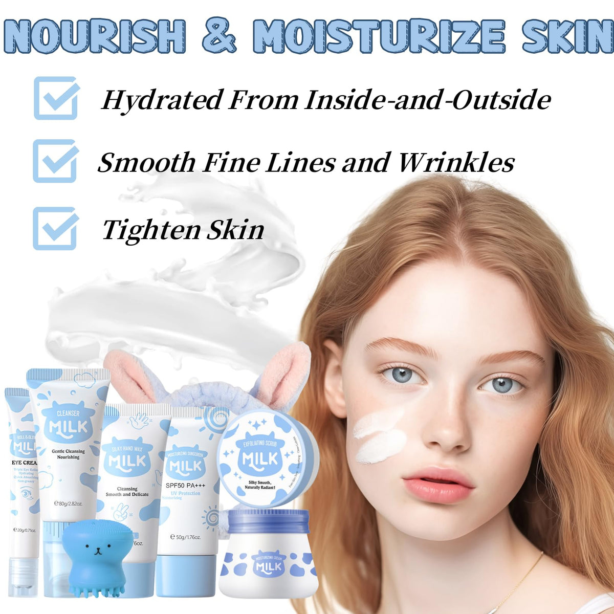 Evolvique Milk Face Wash tube, creamy cleanser for gentle daily cleansing.