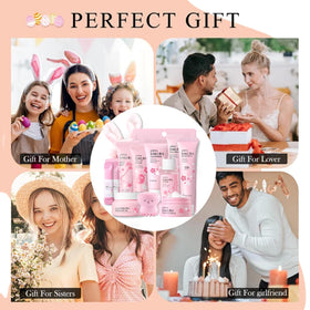 Evolvique Sakura bunny headband adds fun during skincare sessions.