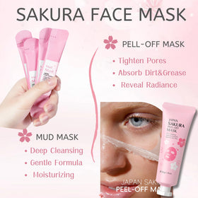 Evolvique Sakura serum bottle offers quick nourishment for a healthy glow.