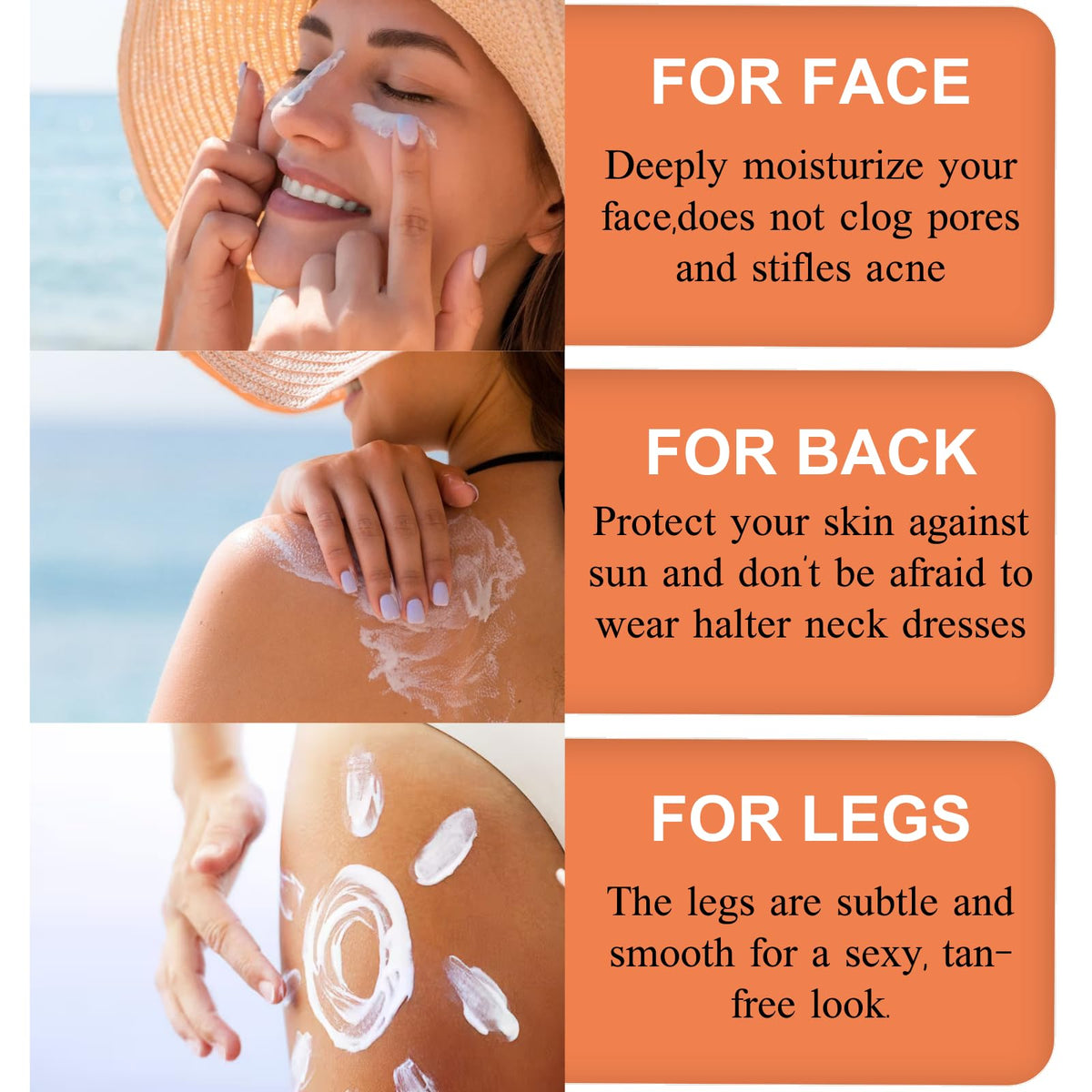 Evolvique SPF100 being spread on skin with no white cast.