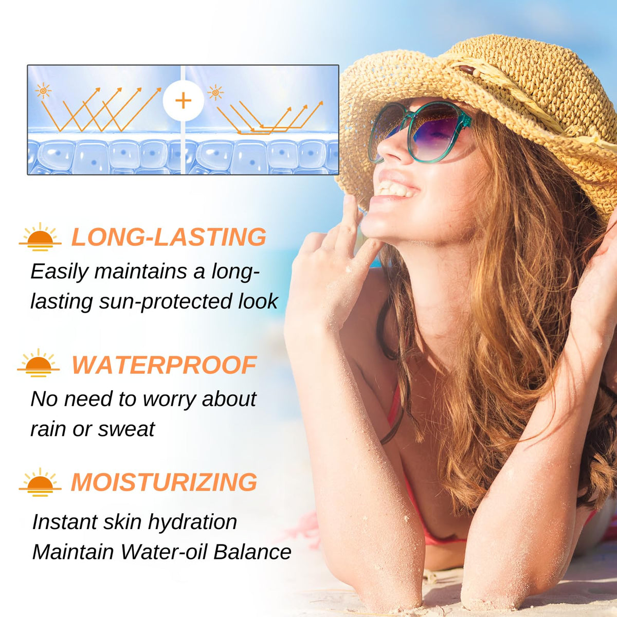 Evolvique SPF100 travel pack ready for outdoor adventures.