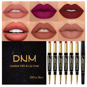 evpct dual-end lip liner and lipstick for precise contour and all-day color