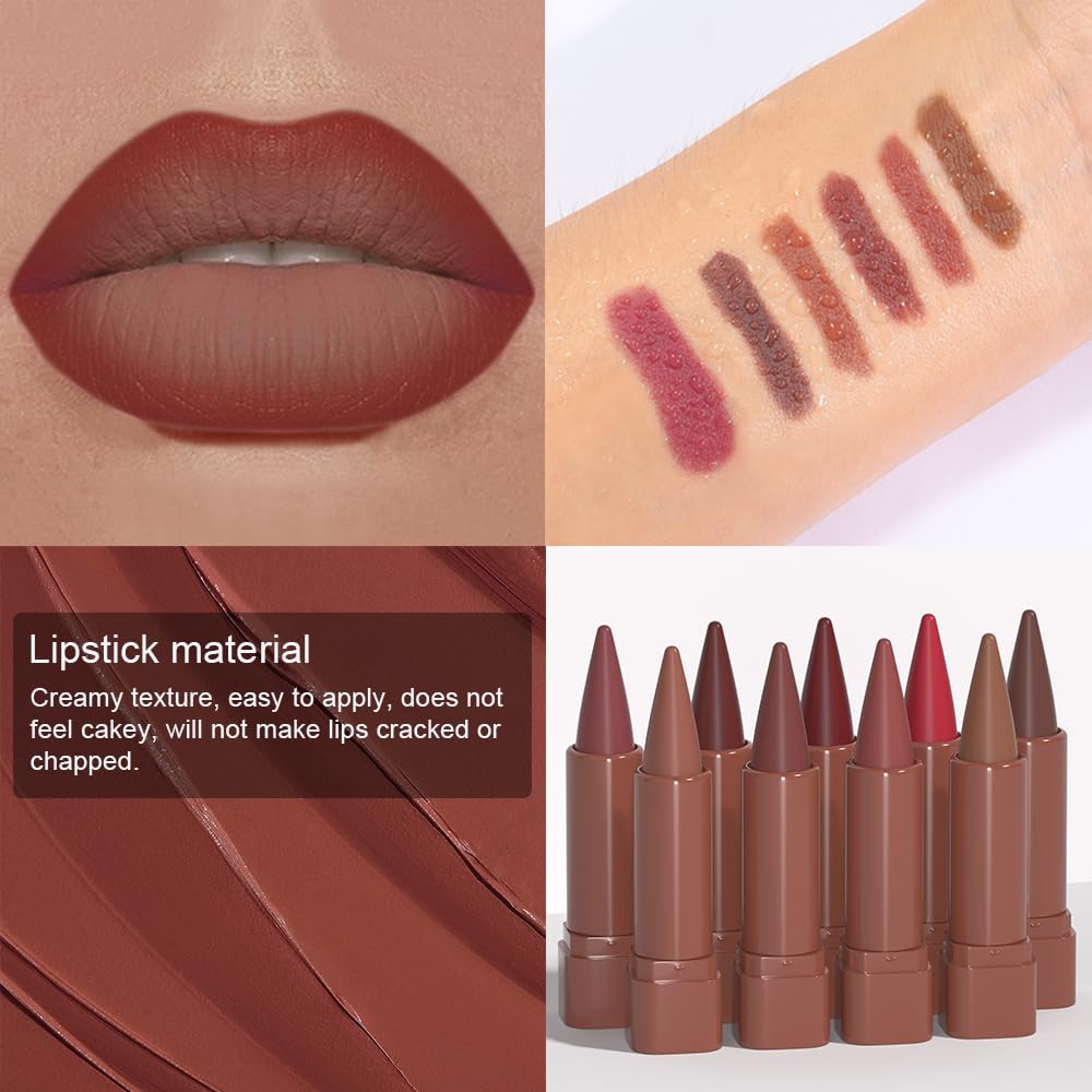 evpct longwear velvety finish lipstick delivers up to eight hours of color.