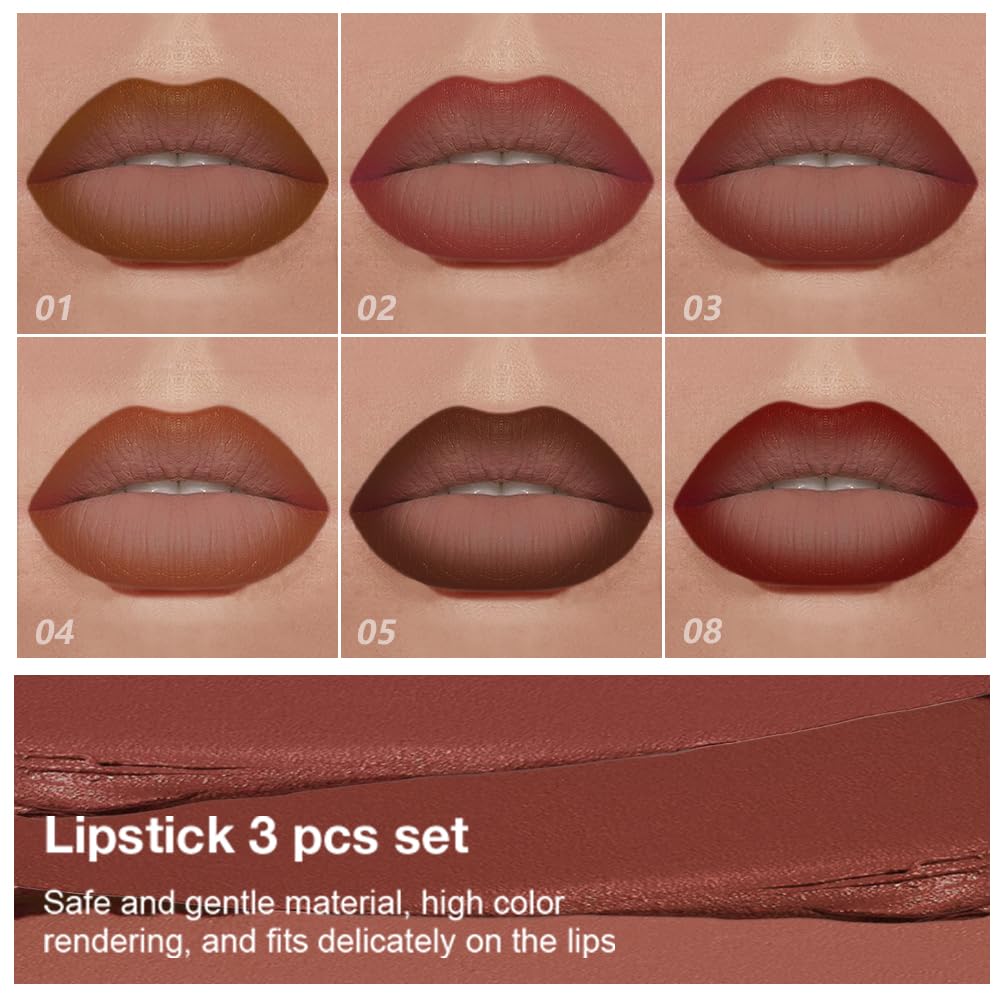evpct maroon nude wine lip liner set highlighting long-lasting, color-true definition.