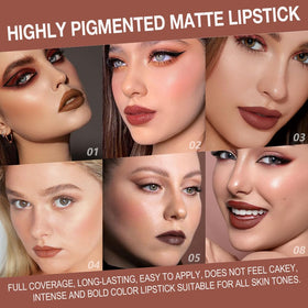 evpct ombre-ready dual-use pencil enables seamless lip liner and lipstick for layered styles.