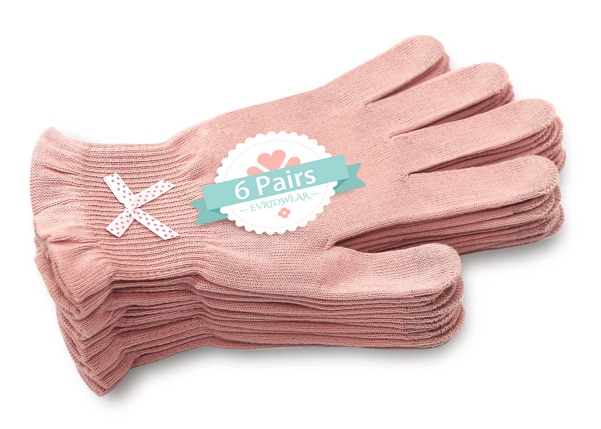Evridwear Beauty Gloves for touchscreen use and spa sessions, soft breathable cotton.