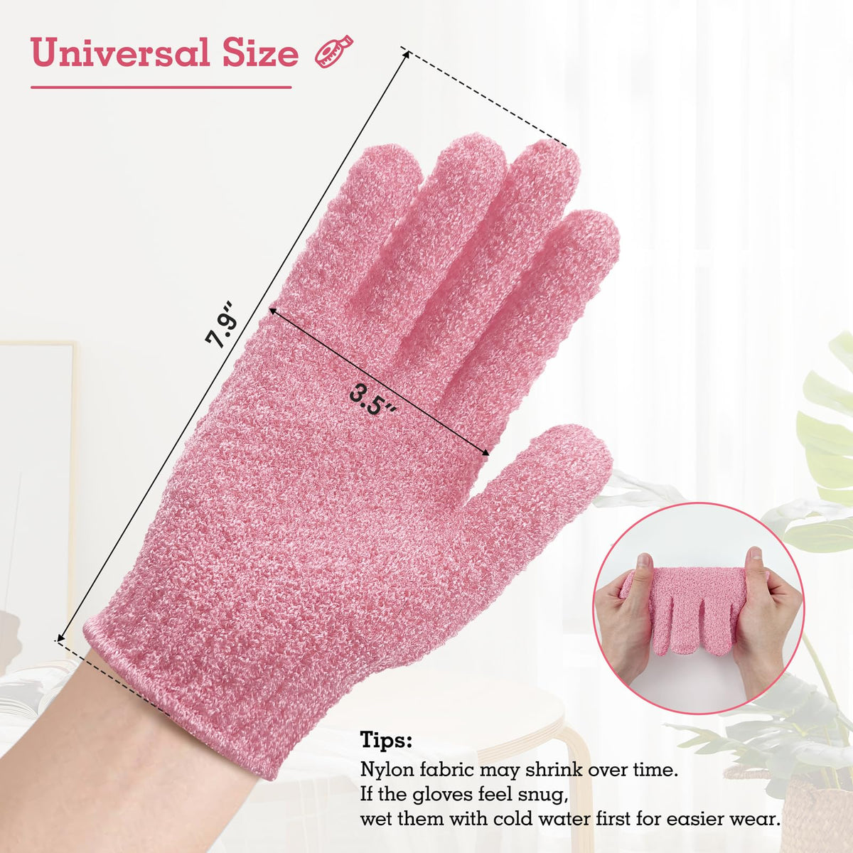 Part of daily bath routine with Evridwear glove for smoother skin feel.
