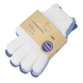 Evridwear exfoliating glove dual texture pair for gentle body exfoliation.