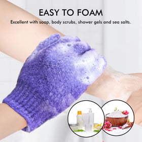 Evridwear gift set of five exfoliating gloves for men and women