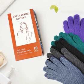 Evridwear exfoliating gloves with soap lather provide refreshing cleansing