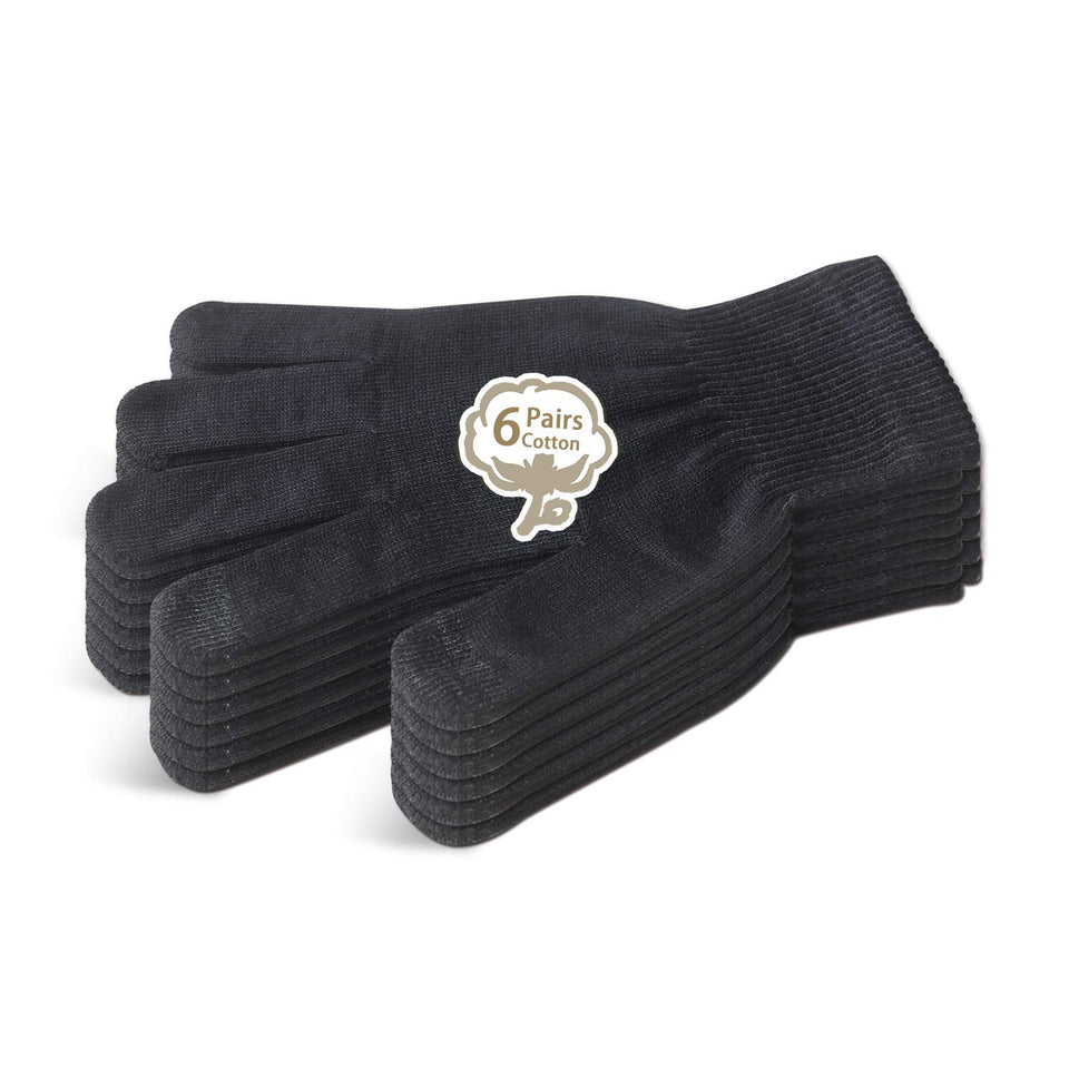 Evridwear moisturizing cotton gloves with touchscreen fingertips for easy phone use.
