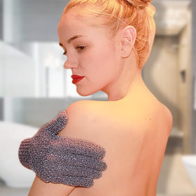 Evridwear exfoliating gloves target rough areas like elbows and heels for softer skin.