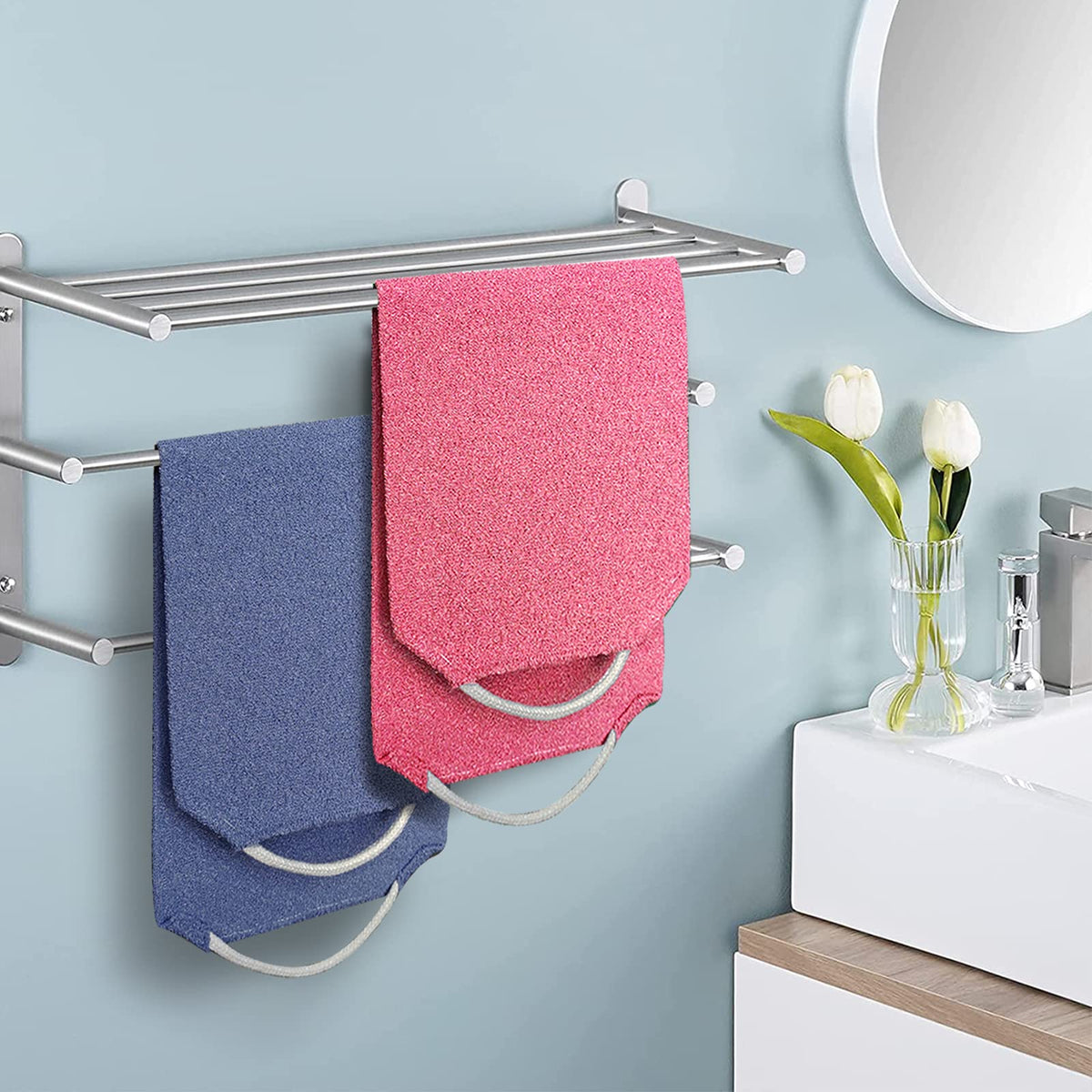 Evridwear spa-like shower back scrubber offers a refreshing, spa-inspired experience.