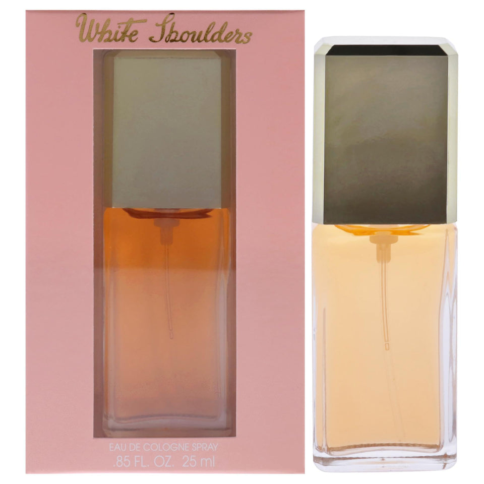 Evyan White Shoulders bottle front view, ideal for daily elegance.