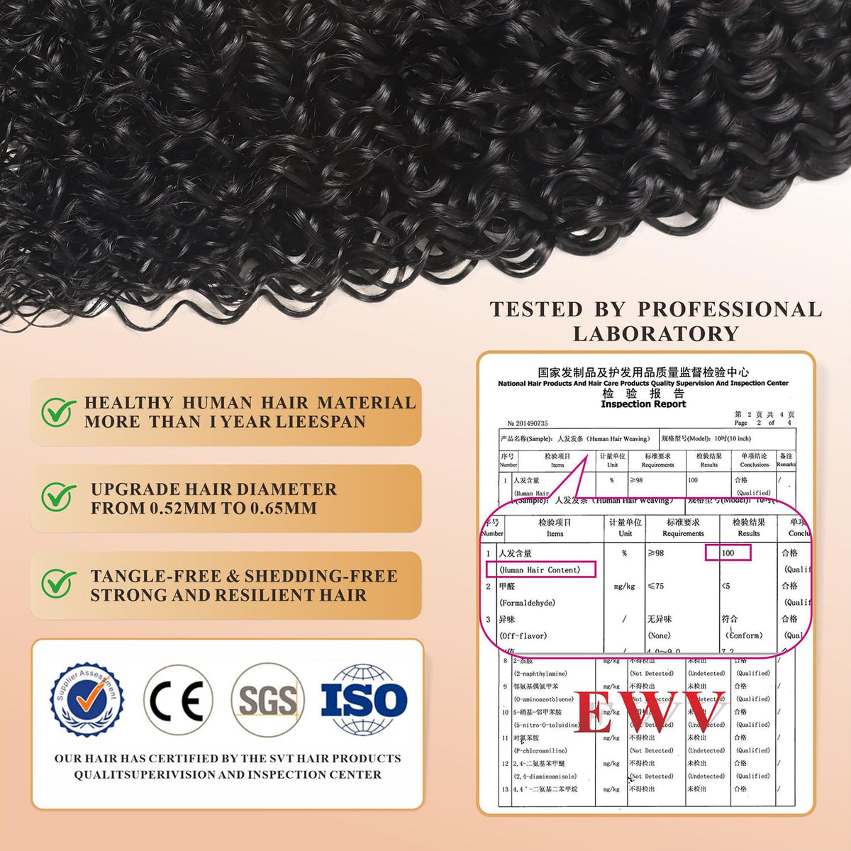 EWV soft deep wave hair ready to be styled for multiple looks