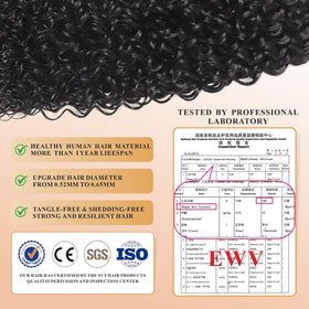 EWV soft deep wave hair ready to be styled for multiple looks