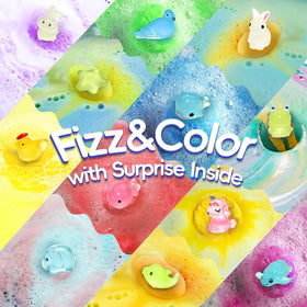 Excalla Easter Bath Bombs surprise toy inside engages kids during bath.