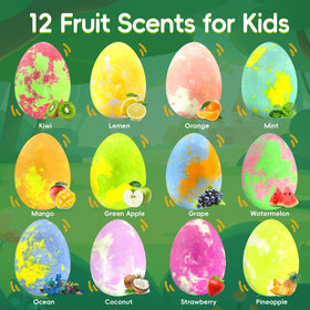 Excalla Easter Bath Bombs bubble-filled colors create a playful cleansing moment.