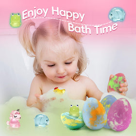 Excalla Easter Bath Bombs water-fizz colors swirl for a magical bath.
