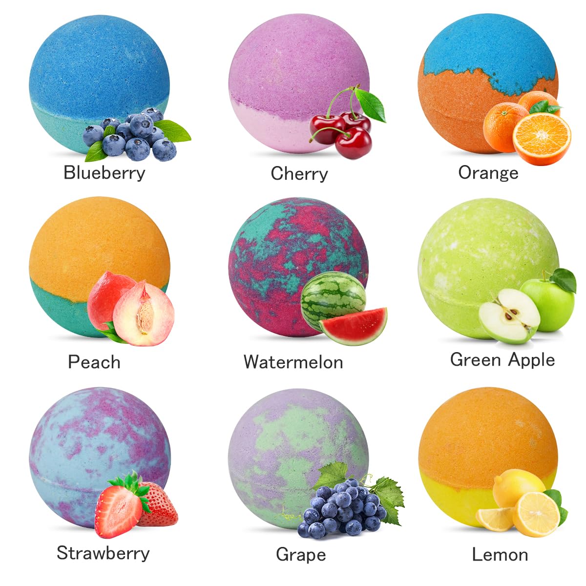 Excalla gift-ready bath bomb set for birthdays and holidays.