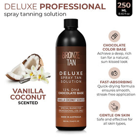 Existing Beauty Bronze Tan Dark spray nozzle close-up for fast-drying, streak-free application.