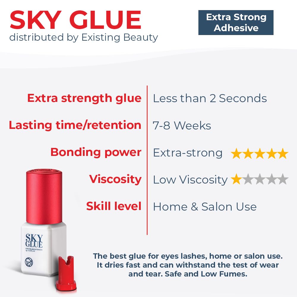 Unblocking pin included with Existing Beauty Sky Glue S+ for easy maintenance