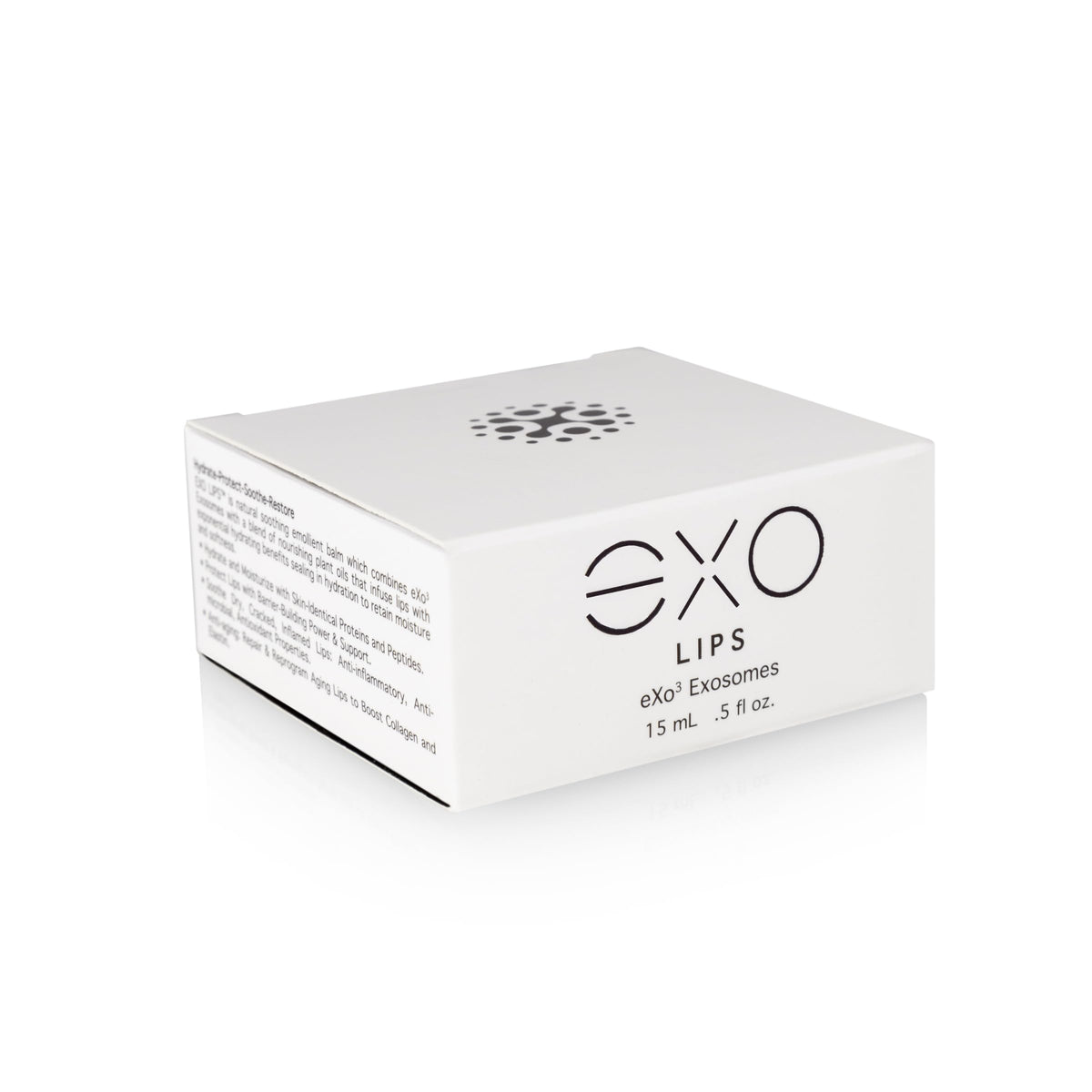Applying EXO LIPS Hydra Healing Lip Balm with silky gel texture.