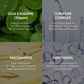 EXOPROXYL peptides and growth factors bottle label conveys barrier-support potential