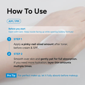 EXOPROXYL silky cream ampoule texture captured during a skincare routine