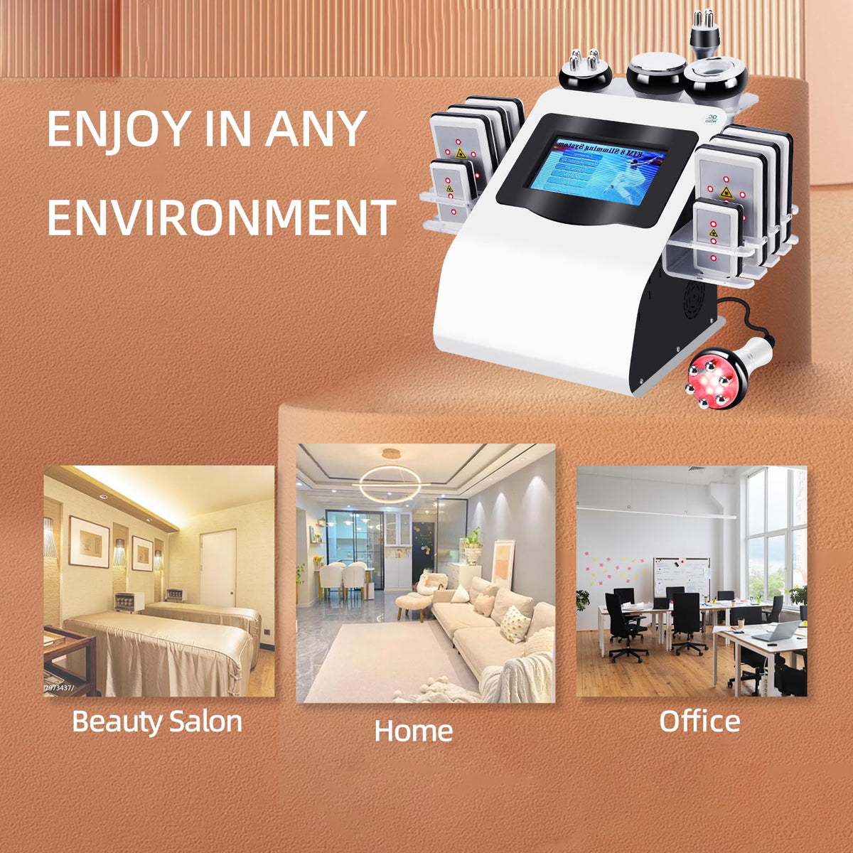 Expbom Body Machine in home use scenario for at-home spa routines.