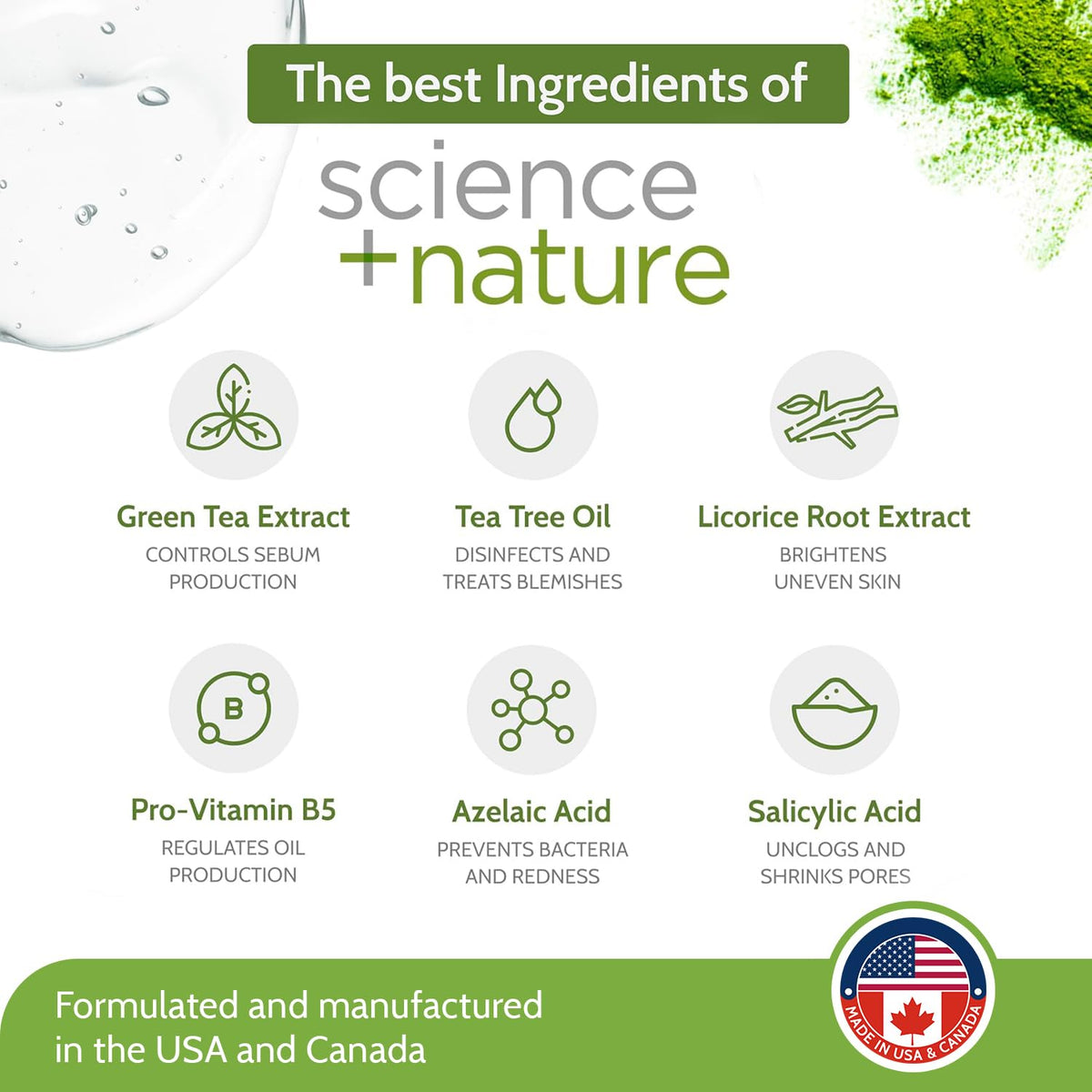 Exposed Skin Care Basic Acne Treatment Kit ingredient label close-up highlights paraben-free formula