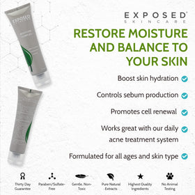 Exposed Skin Care Moisture Complex texture spreading evenly on skin