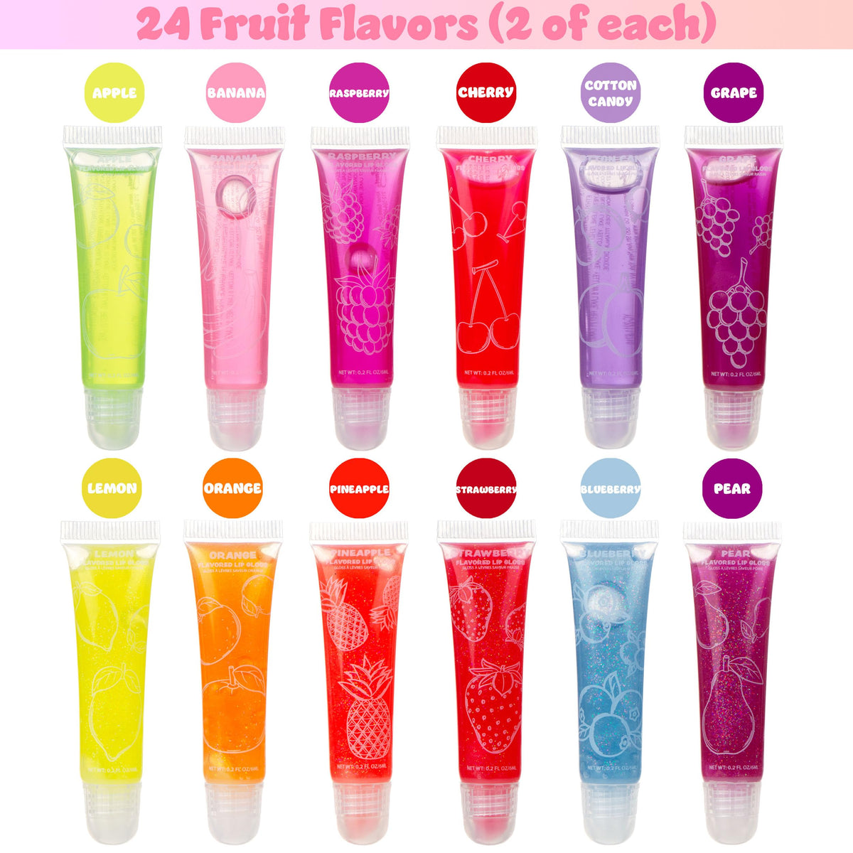 EXPRESSIONS lip gloss set blueberry flavor delivers fruity aroma and easy touch-ups