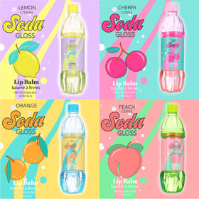 EXPRESSIONS 8pc Pop Gloss orange flavor in retro bottle case adds fun to daily routine