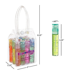 Expressions girl orange lip gloss delivers bright citrus-inspired shine