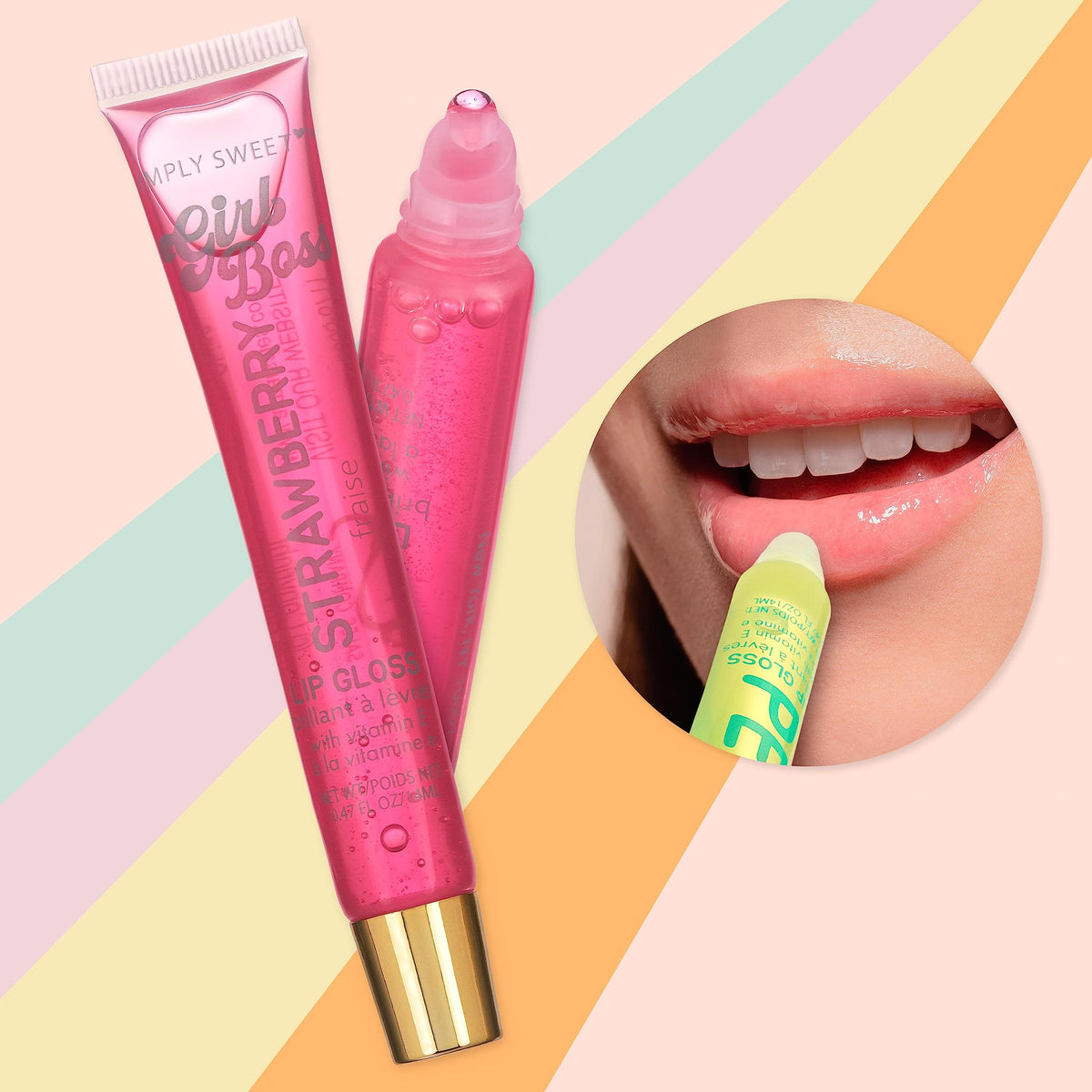 EXPRESSIONS pear flavor gloss offers subtle sweetness and smooth glide.