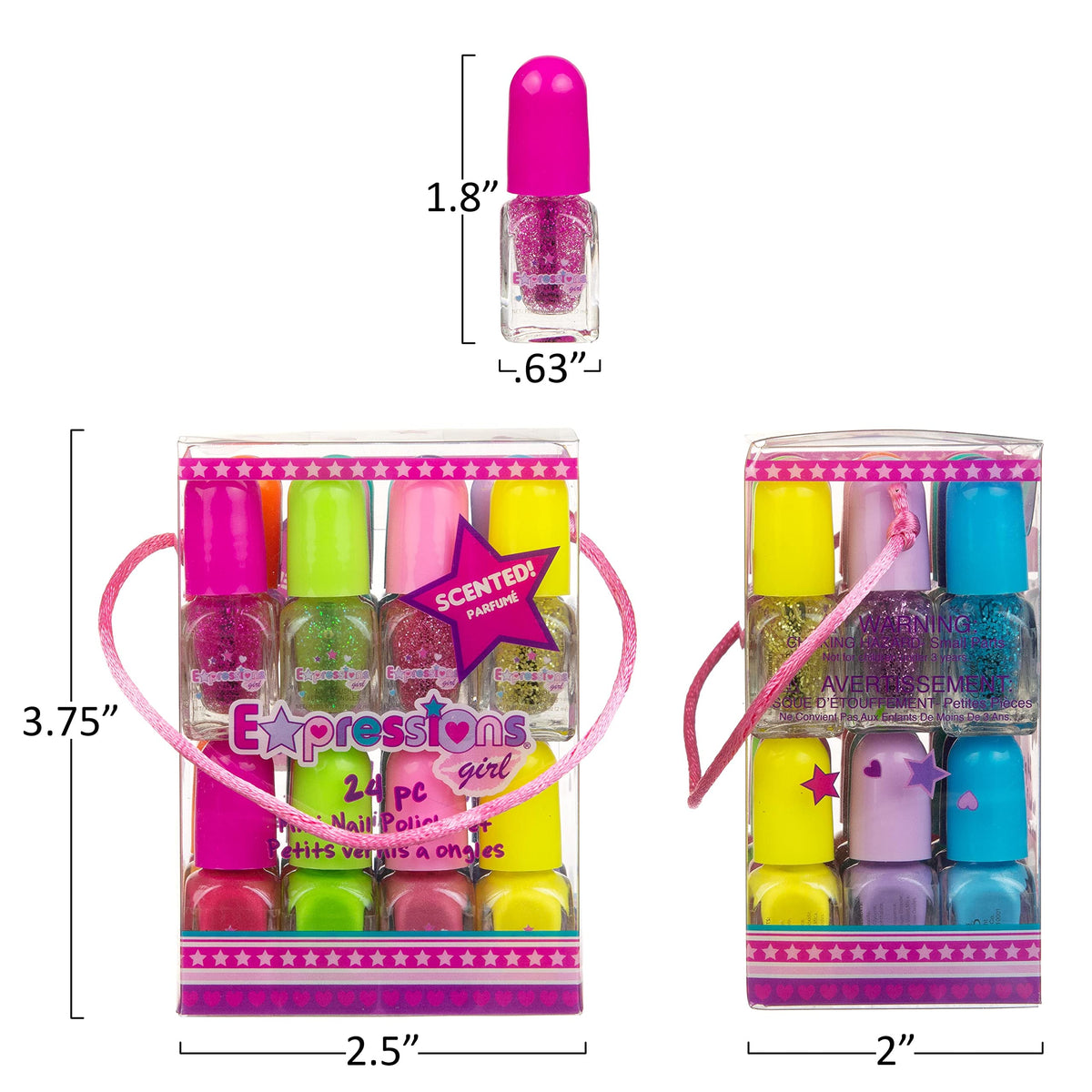 Expressions water-based non-toxic formula emphasizes safe at-home manicure options