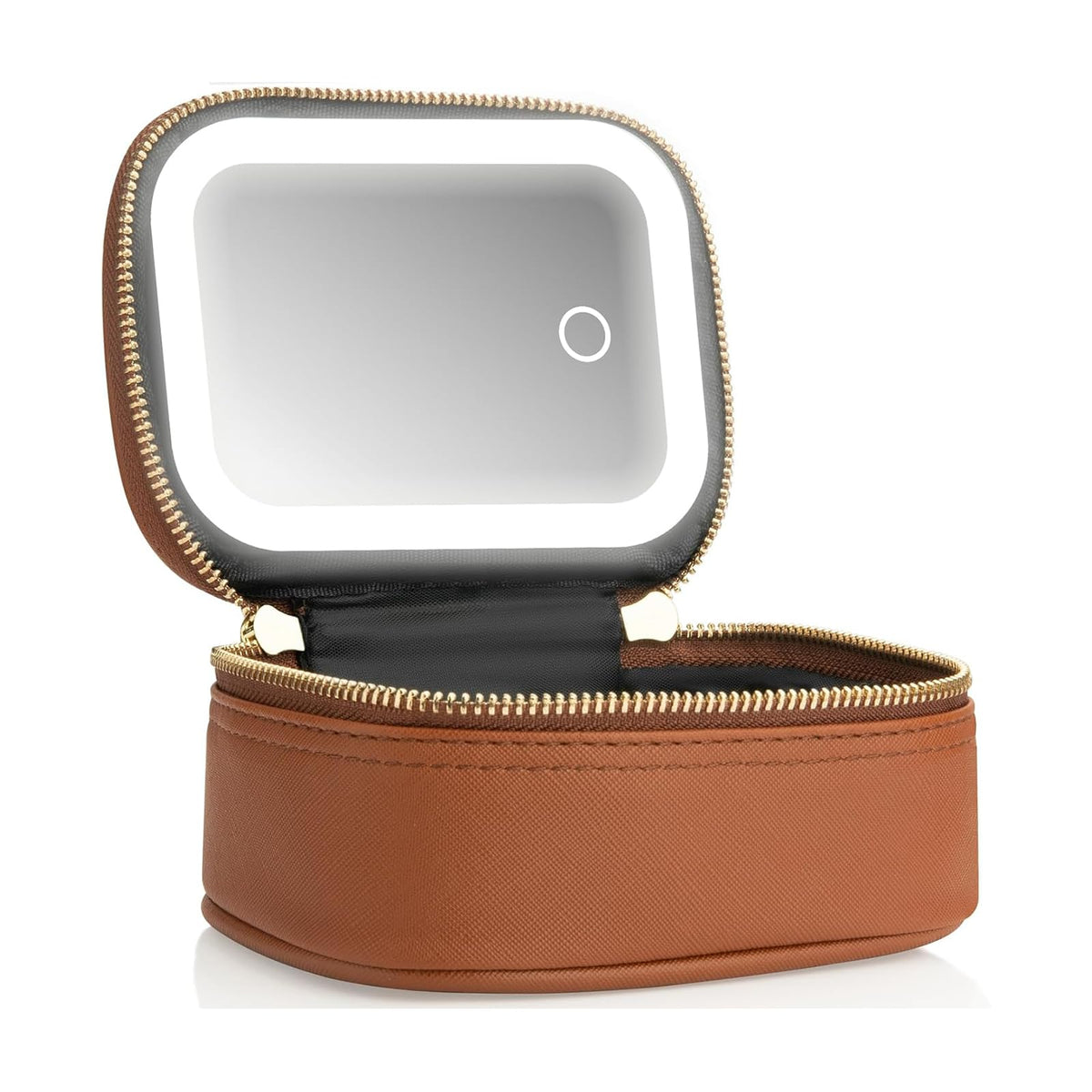 Extrei Gent mini makeup bag with LED mirror for quick on-the-go touch-ups.