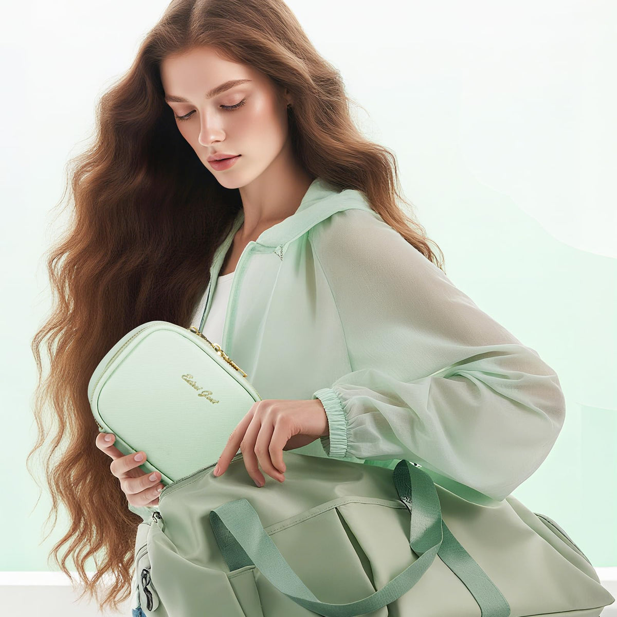 Extrei Gent travel-friendly bag fits purse and luggage.
