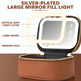 Extrei Gent makeup bag with detachable mirror for flexible use.