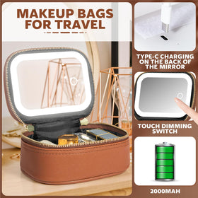 Extrei Gent waterproof PU leather cosmetic bag showing durable exterior.