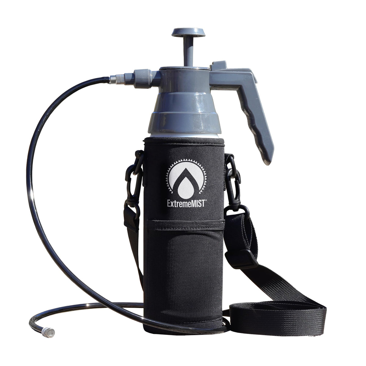 EXTREMEMIST BeCOOL Mister front view showing compact cooling device on the go.