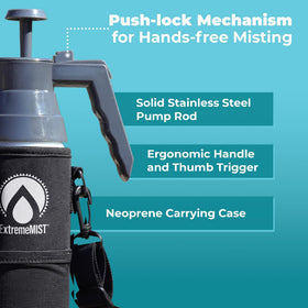 EXTREMEMIST BeCOOL Mister mist nozzle delivers precise, refreshing spray.