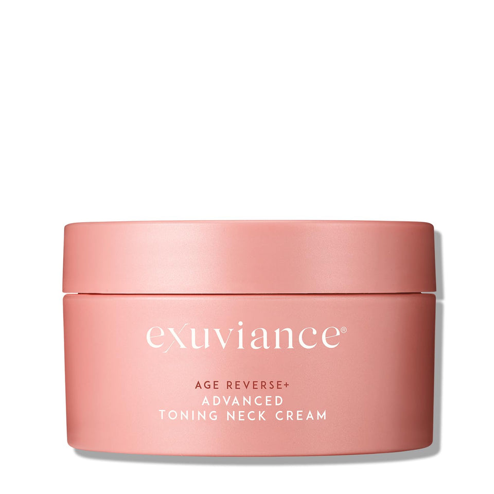 EXUVIANCE Age Reverse Neck Cream tube ready for precise application